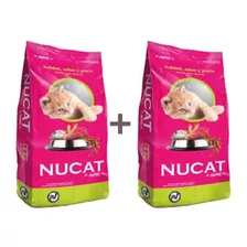 2 Pz Alimento Nucat Para Gato Adulto Sabor Mix En Bolsa 15kg