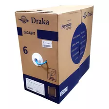 Cabo Rede Cat6 4p X 24awg Draka Prysmian Lszh Azul 305mt