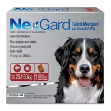 Nexgard Para Cães 25 A 50kg -(2cp) + 1 Comp 10 - 25 Kg