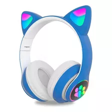 Audífonos Orejas De Gato Bluetooth 5.0 Led 