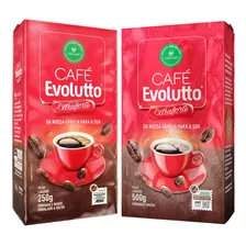 Kit 2 Café Evolutto Extraforte Moído A Vácuo Pacote 500g