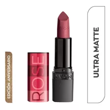 Avon Ultra Matte Lápiz Labial Acabado Mate Fps 15 Color Violeta