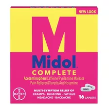 Midol Fuerza Máxima Menstrual De Socorro 16 Ct