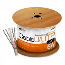 Rollo Cable Utp Nexxt Cat6a 100% Cu Lszh 305mts Certificado