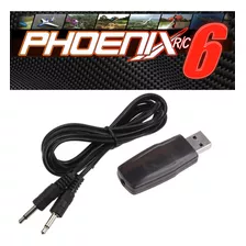 Cabo Simulador Usb + Phoenix Rc 6 P Turnigy 9x Spektrum Hite