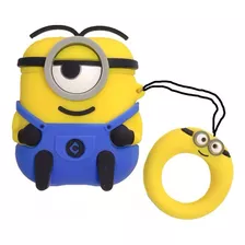 Protector Funda De Silicona Para AirPods 1-2 De Minions