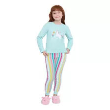 Pijama Niña Menta Corona