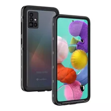 Funda Para Samsung Galaxy A51 ( Transparente-negro )