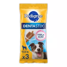 Petisco Para Cães Adultos Raças Médias Pedigree Dentastix Pacote 77g 3 Unidades