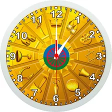Relógio De Parede Personalizado Simbolos Cigano-classic 24cm
