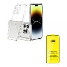 Carcasa Reforzada Anti Golpes Para iPhone + Lamina Vidrio 9d