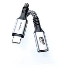 Cabo Usb C Tipo C Macho Fêmea 10gbps Extensão Resistente 