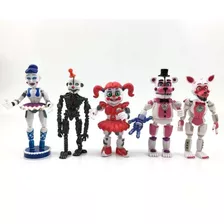 5 Pcs Five Nights At Freddy's Sister Location Brinquedos De