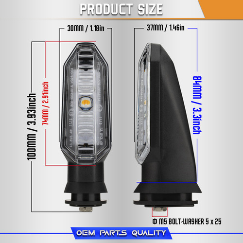 Lmpara De Direccin Para Moto Honda 125 Click.i Click Vario Foto 2