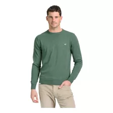 Sweater Cuello Redondo Algodón Hombre Mistral Liso Formal