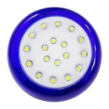 2 Led Piscina Smd Ø80mm 18w Luz Azul + Fonte St1088