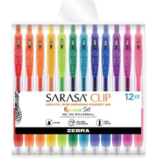 12 Marcadores Zebra Sarasa Clip Gel Ink Rollerball 0.5mm