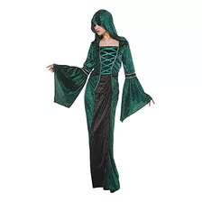 Eraspooky Vestido De Hechicera Para Mujer Disfraz De Bruja D
