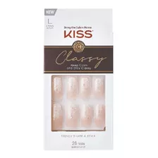 Uñas Kiss Glue-on Classy Nails Originales Instantáneas