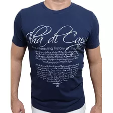 Camiseta Masculina Estampada History 100% Algodão Premium