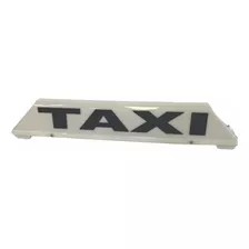 Cartel De Taxi 70 Cm Blanco Personalizado Led Somos Fábrica