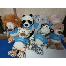 Leão,urso Panda,elefante,hipopótamo,tigre, Zebra,urso Nestlé