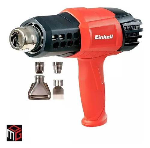 Pistola Calor Einhell Te-ha 2000 W + 4 Boquillas 50-550°c Dgm Rojo