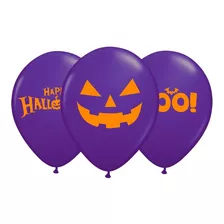 Bexiga Balão Roxo Halloween 10 Polegadas 25 Unidades