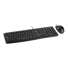 Kit Teclado E Mouse Logitech Mk120 Com Cabo Usb