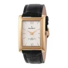 Peugeot Rectangle Mens Leather Band Diario Luxury Dress Busi