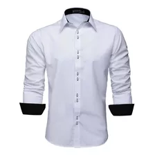 Camisa Social Slim Tecido Macio Fácil De Passar E Lavar