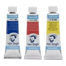 Kit 3 Tintas Aquarelas Van Gogh Bisnaga 10ml - Escolha A Cor