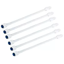 Engate Flexível 30 Cm Branco Kit 6 Unidades 