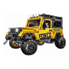 Brinquedo Pedagógico Jeep De Montar 1607 Peças Blocos