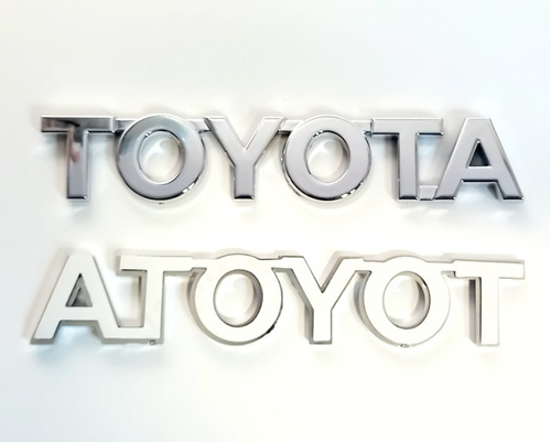 Toyota Letras Emblema 11,5cm X 2cm Logotipo Insignia Adhesiv Foto 6