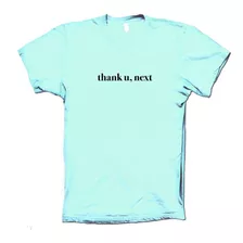 Ariana Grande Playera Thank U Next Black Text Print 