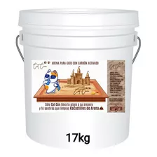 Arena Para Gato Catcún, 100% Natural, Biodegradable, Aglutinante, Premium, Libre De Productos Químicos, Con Carbón Activado 17kg X 17kg De Peso Neto