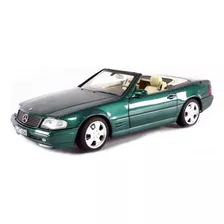 Miniatura Carro Mercedes Benz Sl 500 1999 1:18 Norev Verde