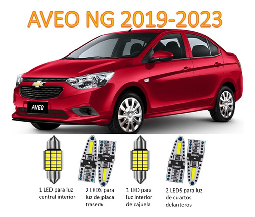 Kit Led Interiores Chevrolet Aveo Ng 2019 2020 2021 2022  Foto 2