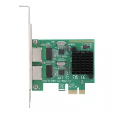 Placa Gigabit 10/100/1000 Mbps Rj-45* 2 Porta Dupla Pci-ex1