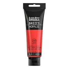 Acrílico Liquitex Basics Tubo 118ml Color 510 Tono Rojo De Cadmio Claro