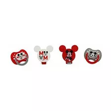 Cudlie Disney Baby Boy Mickey Mouse Pack De 2 Chupetes Con 2