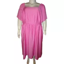 Vestido Rosa De Verano Talla 4x (46/48/50) A. New. Day 