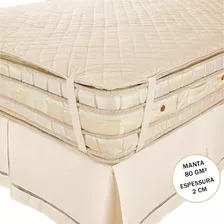 Pillow Top Para Cama Casal Padrão Macio Confort Protetor