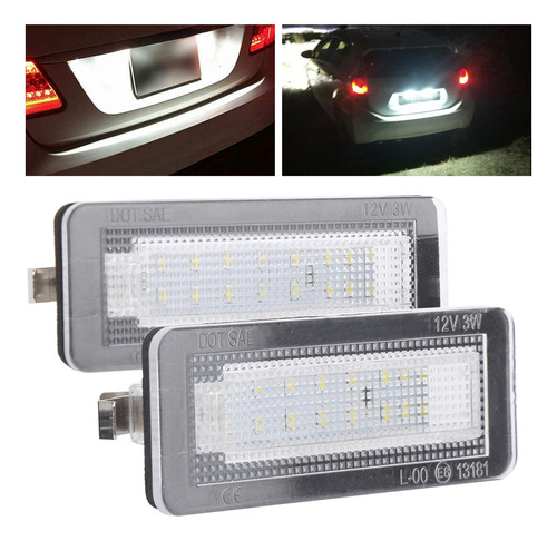 Par De Luces Led Para Matrcula Aptas Para Benz Smart Foto 6