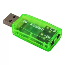 Adaptador Usb Tarjeta De Sonido Micrfono Y Audifonos