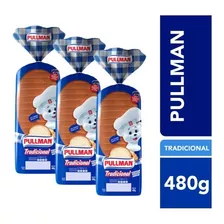 Pão De Forma Tradicional Pullman Pacote 480g Kit C/3 