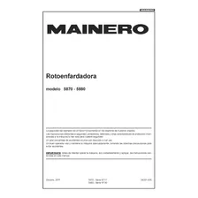 Manual Mainero 5880/5870 Usuario Mantenimiento