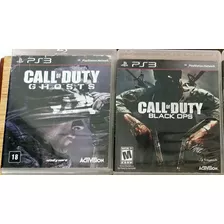 Call Of Duty Black Ops + Ghosts - Lote 2 Jogo Ps3 Original 