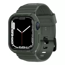 Case Y Correa Spigen Compatible Con Apple Watch 44mm Verde